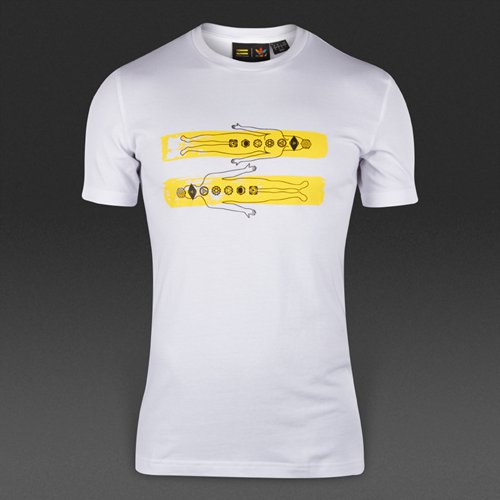 Adidas Originals Pharrell Williams Graphic Tee White / Yellow for Men